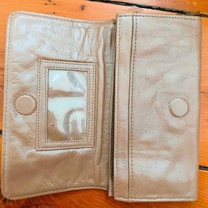 🌺latico leather clutch with floral interior🌺